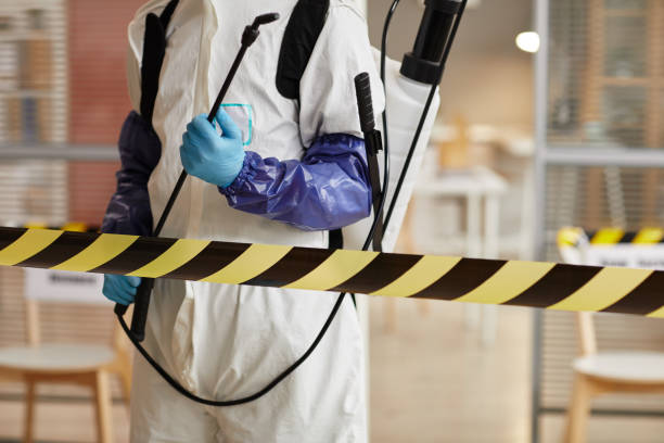 Professional Biohazard Cleanup technician working in Hebron, MD